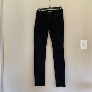 Black Burberry Brit Kensington slim jeans. Size 26 W 32 L
